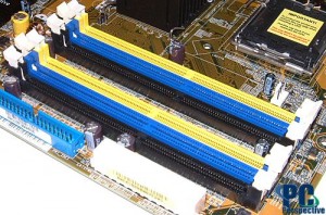 Motherboard RAM slots image